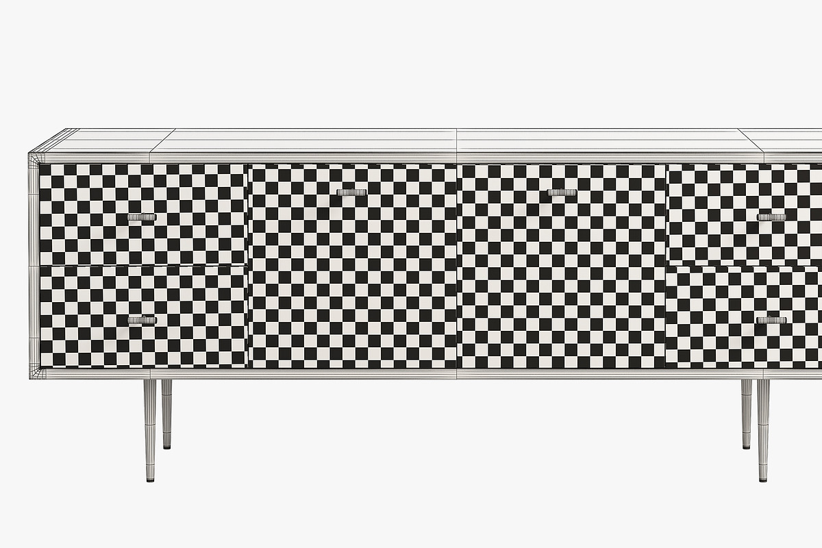 Joybird Aaro Small Media Console, a Furniture 3D Model by 3dmitruk (Photo 10 of 10)