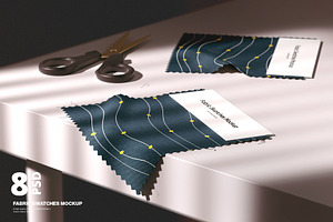 Fabric Swatches Mockup