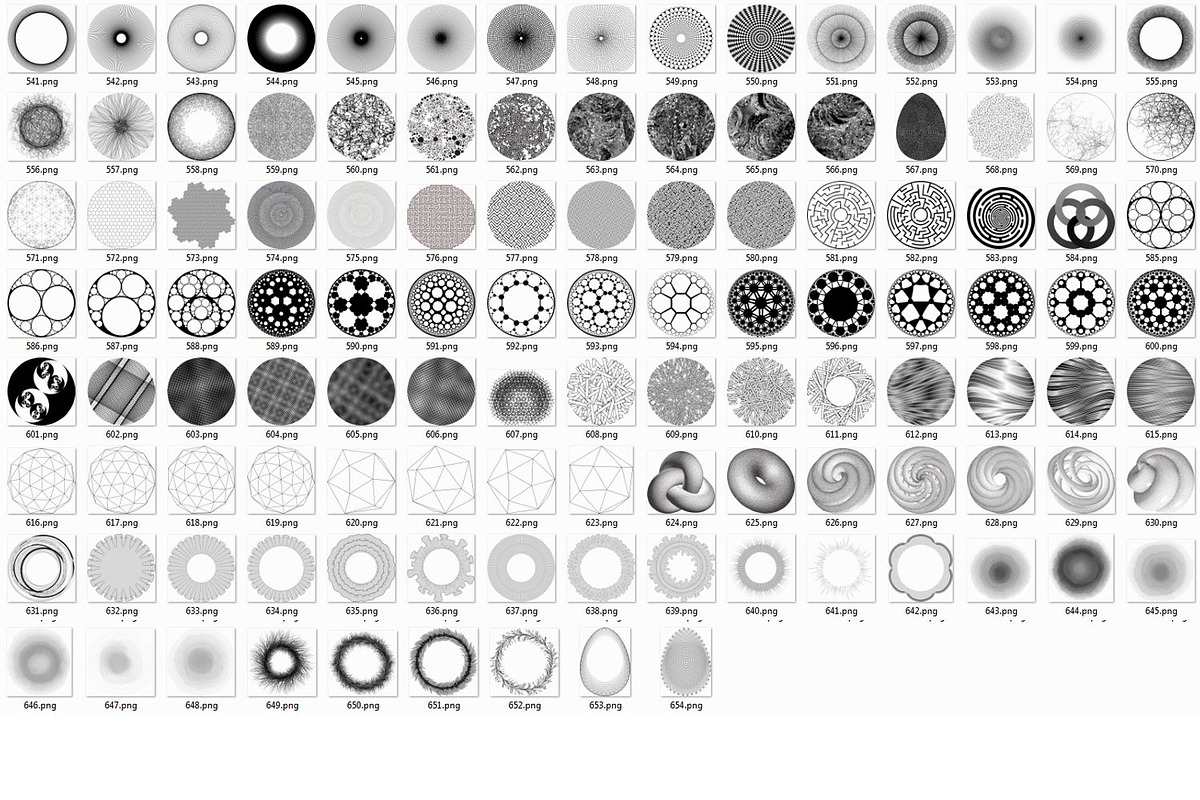 600 Round Design Elements Bundle, an Object Illustration by Kseniya-Omega (Photo 21 of 21)