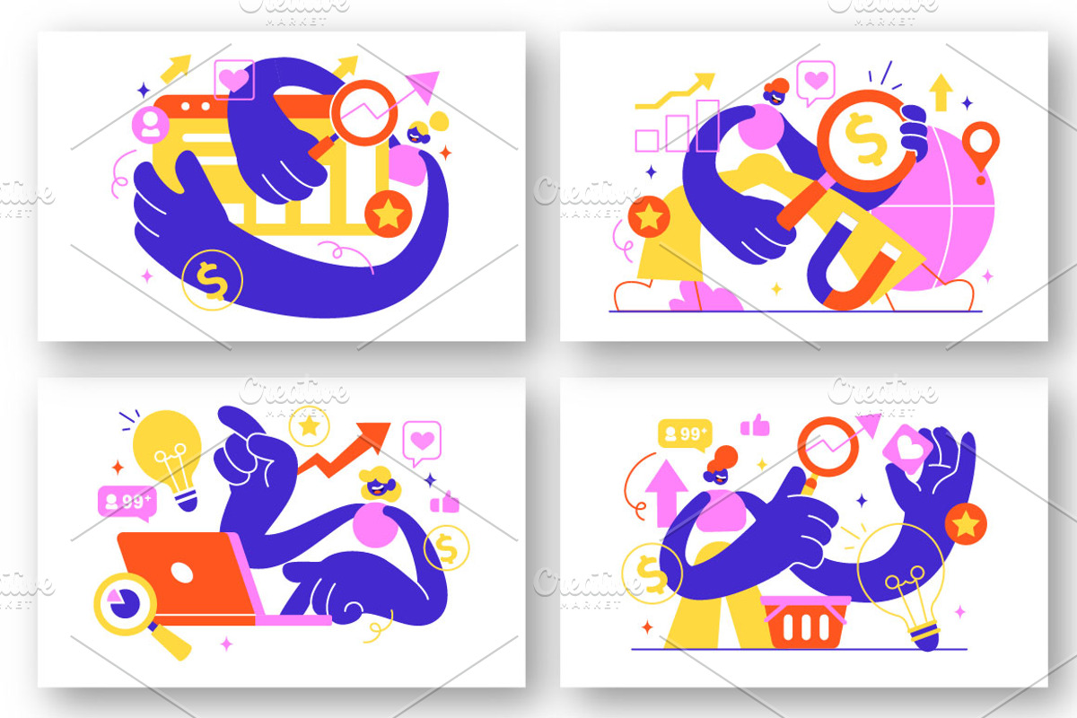 6 Trend Watching Illustration, a Finance Illustration by denayunebgt (Photo 2 of 3)