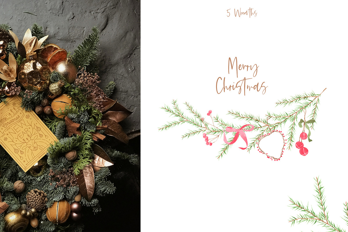 Christmas Baking Watercolor Clipart, a Food Illustration by natalisart (Photo 9 of 15)