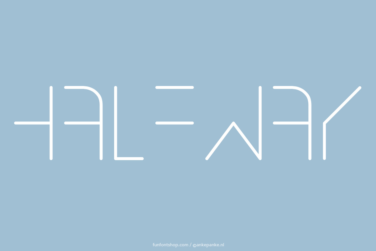 Halfway Font