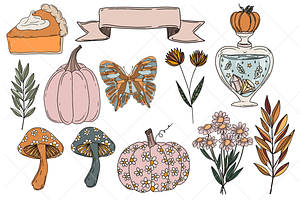 Thanksgiving Cozy Fall Clipart