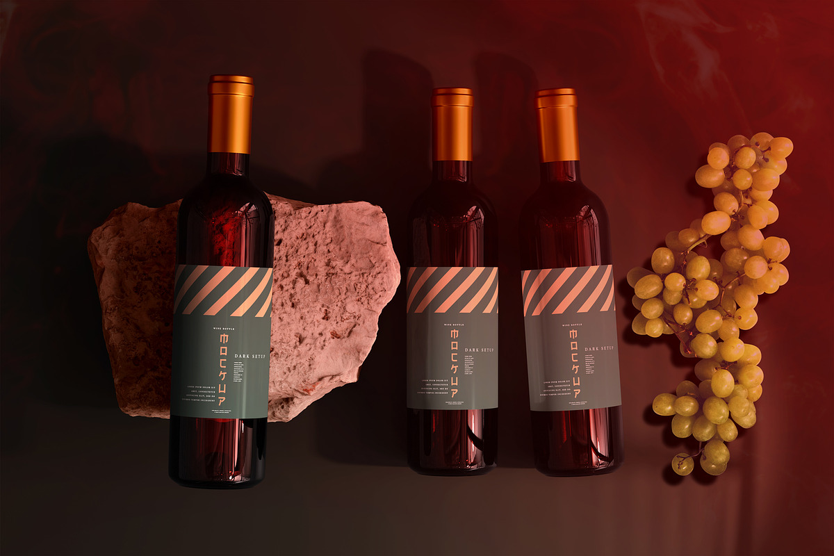 Red Wine Mockup Set, a Product Mockup by PSD Market (Photo 14 of 17)