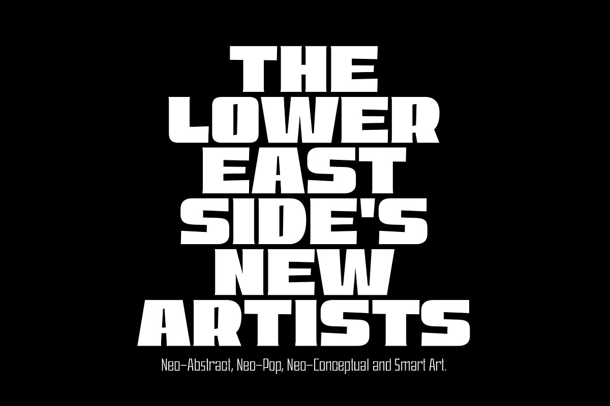East Broadway, a NYC type., a Sans Serif Font by Tipos Pereira (Photo 13 of 14)