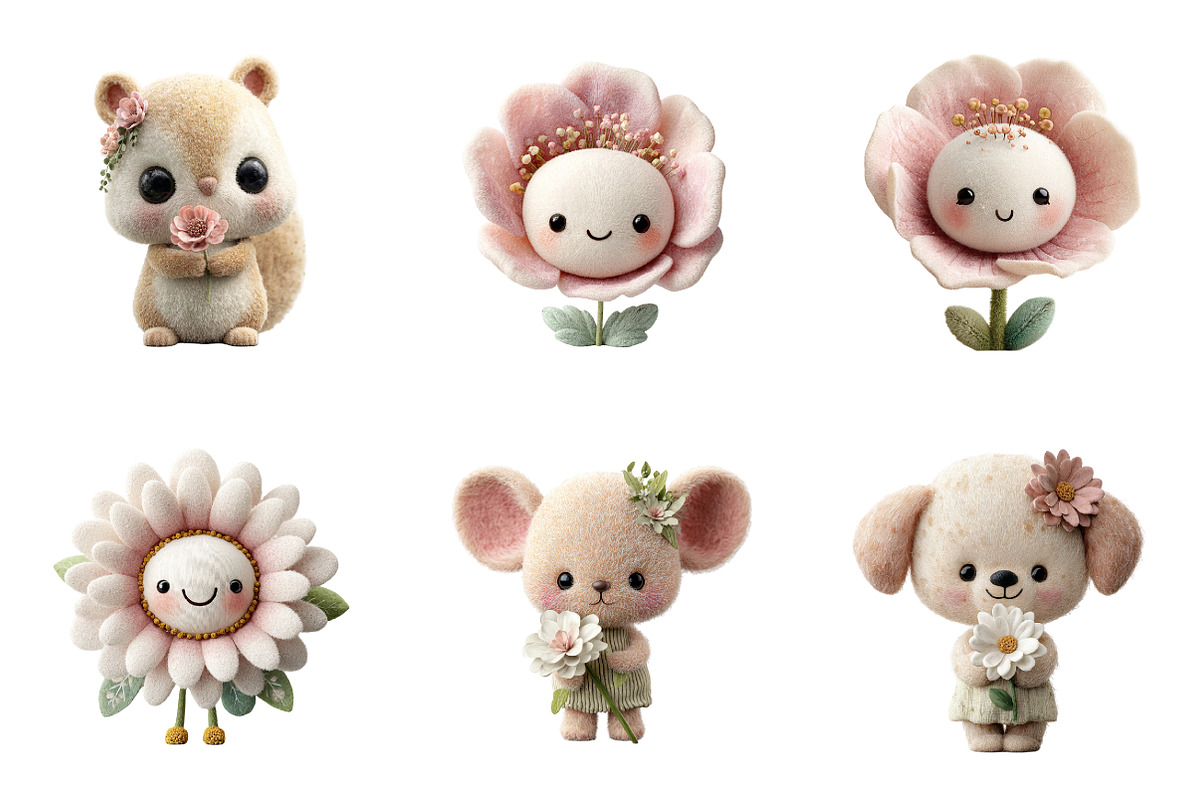 Whimsical spring clipart, an Illustration by SinaCreation (Photo 5 of 11)