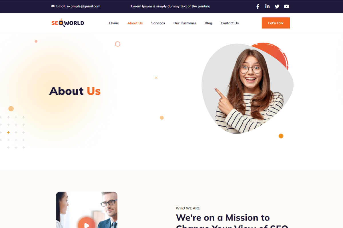 SEO World Elementor Kit, a WordPress Template by Techeshta Solutions (Photo 3 of 6)
