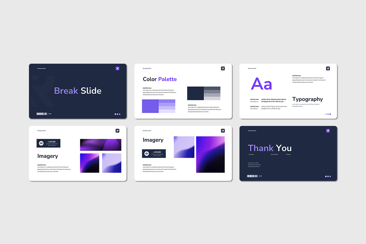 Brand Identity - Keynote Template, a Presentation Template by QR Design Studio (Photo 3 of 3)