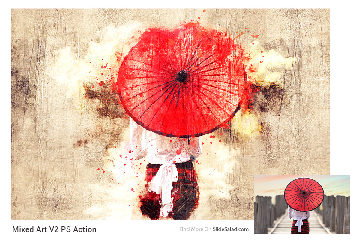 Mixed Art 2 Photoshop Action, an Action Add-On by SlideSalad (Photo 9 of 16)
