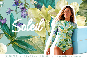 Soleil. Tropical pattern