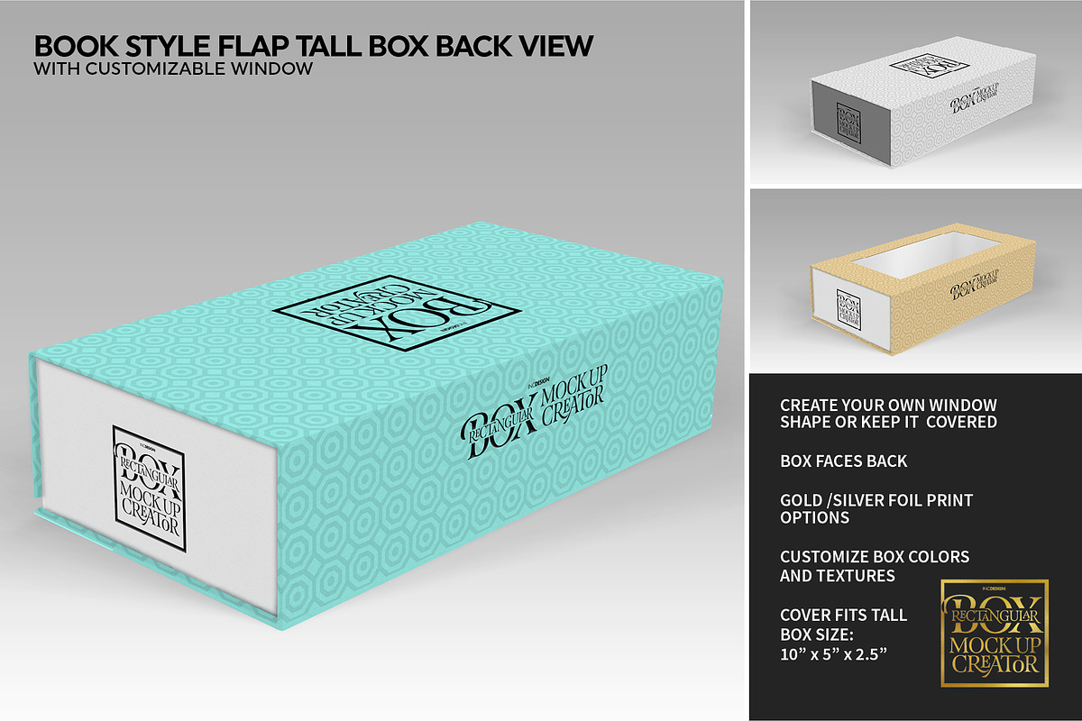 Rectangular Box Mock Up Creator, a Packaging Mockup by INCDesign (Photo 36 of 44)