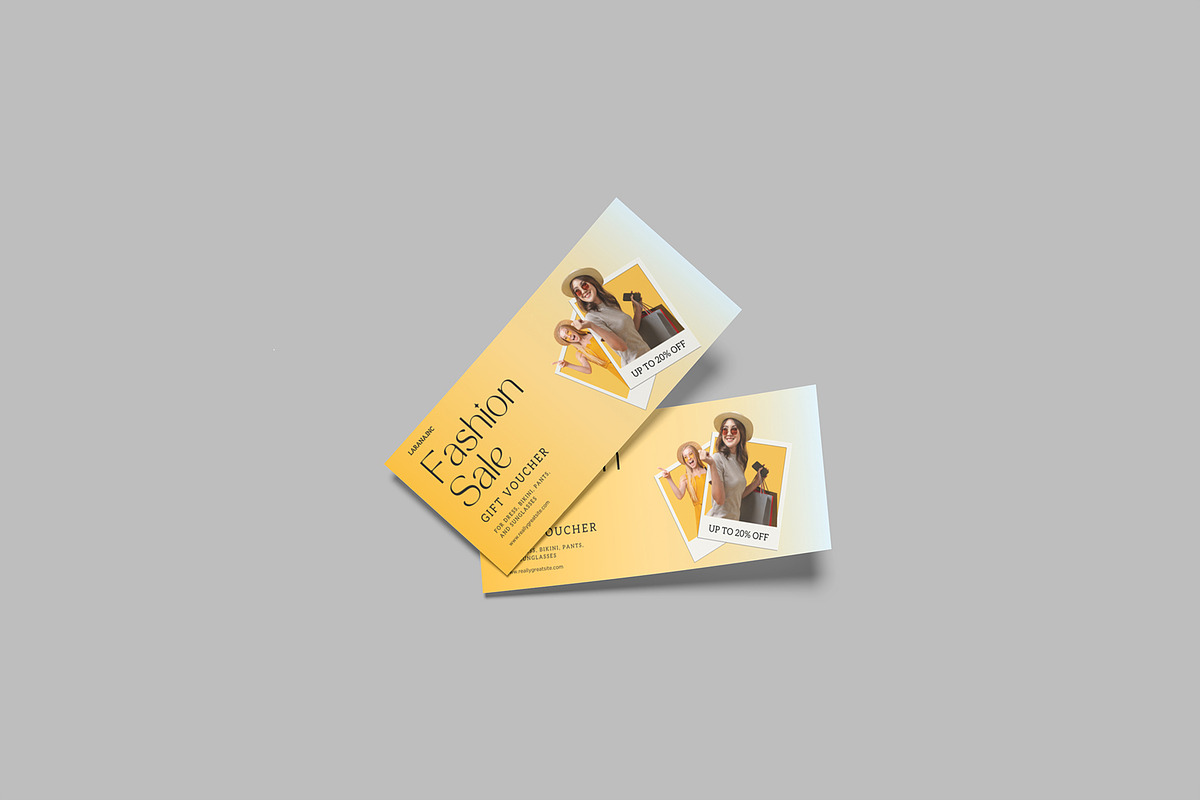 Gift Voucher Mockup, a Print Template by rizalamora (Photo 9 of 12)