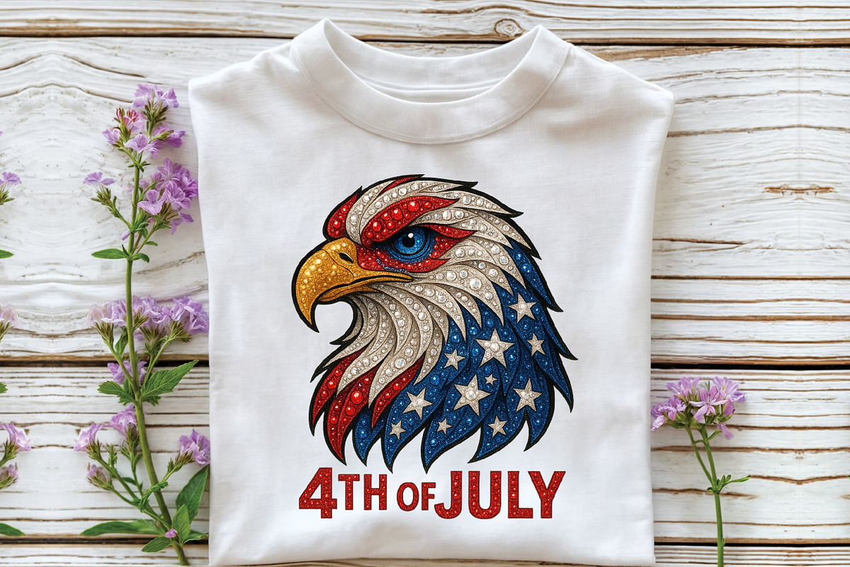 American Patriotic Eagle 4th of July, an Illustration by Craft Nest (Photo 4 of 6)