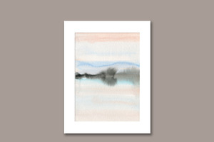 Minimalist Watercolor Landscapes