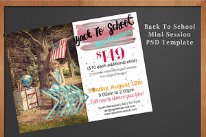 Back To School Mini Session Template