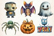 Groovy Halloween Sewing Clipart, an Illustration by Dream Creation (Thumbnail 2 of 7)