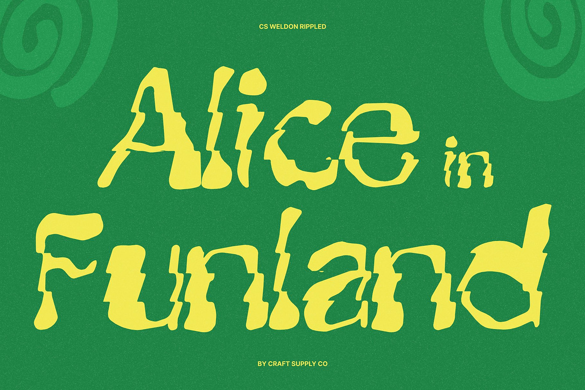 CS Weldon Rippled, a Sans Serif Font by Craft Supply Co. (Photo 5 of 8)
