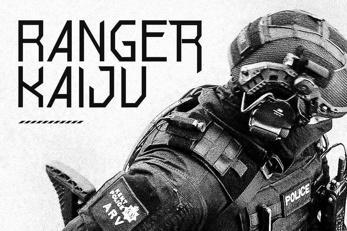 Troopiez Futuristic Font, a Sans Serif Font by Maulana Creative (Photo 5 of 7)