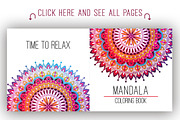 Mandala coloring book for adults., a Brochure Template by Kseniia Kuznetsova (Thumbnail 2 of 5)