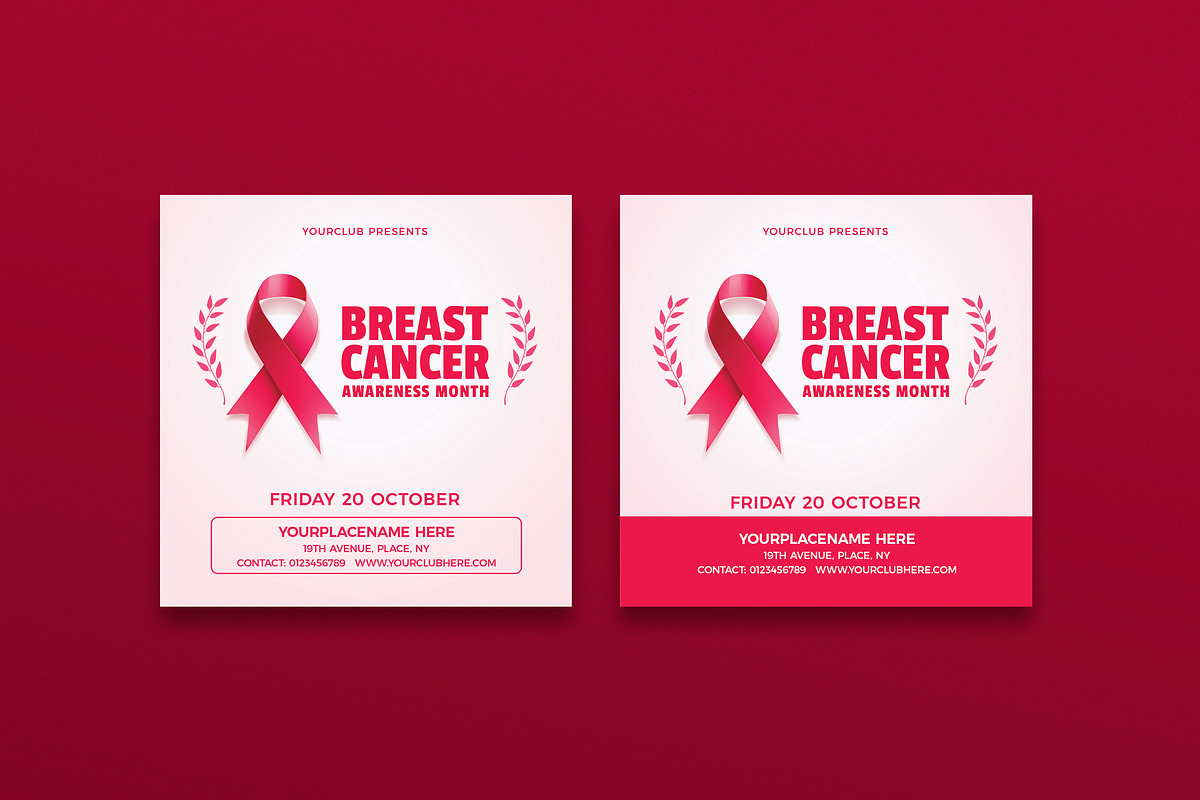 Breast Cancer Awareness, a Print Template by DesignWorkz