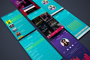 Musictris (Music App Ui), an UI Kit Template by Rebound  (Thumbnail 2 of 5)