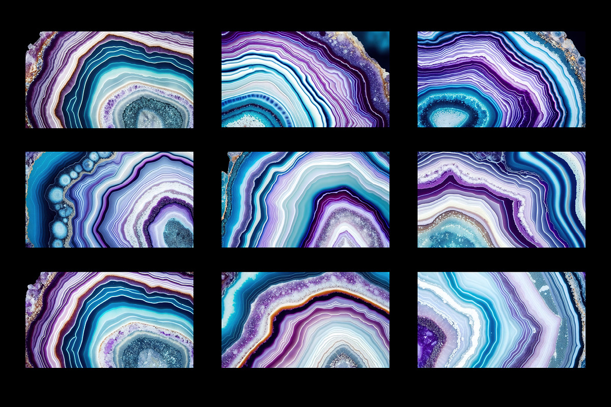 Geode Textures Backgrounds, a Background Graphic by ViktoriaARTprint