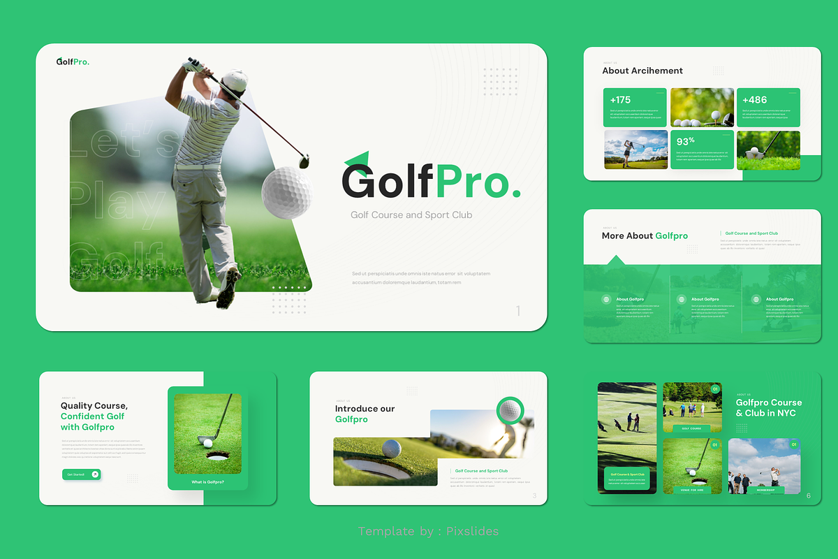 Golf Course Keynote, a Presentation Template by Pixslides (Photo 2 of 7)