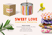 Sweet Love Seamless Patterns, a Pattern Graphic by AnnArt (Thumbnail 2 of 10)