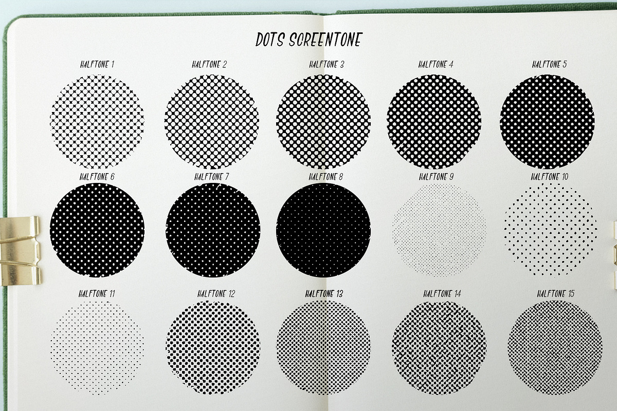 Halftone Brush Pack, a Brush Add-On by ZiziMarket (Photo 2 of 6)