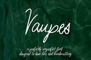Vaupes Handwritten Font