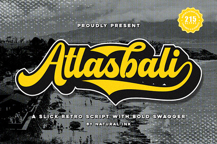 Atlasbali, a Script Font by Natural Ink Studio