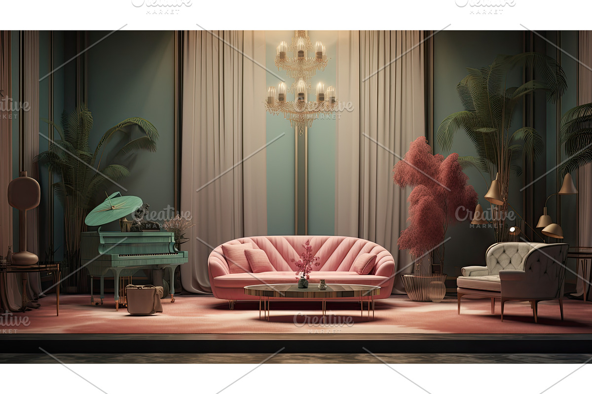Interior of luxury home, an Object Illustration by Neirfy