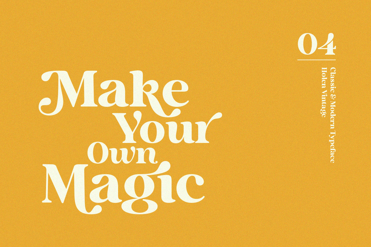 Holen Vintage, a Serif Font by Attract Studio (Photo 5 of 25)