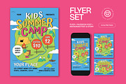Kids Summer Camp Flyer, a Flyer Template by graphicook (Thumbnail 1 of 3)