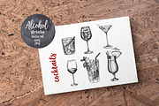 Cocktails and alcohol drinks, a Food Illustration by natadanko (Thumbnail 3 of 5)