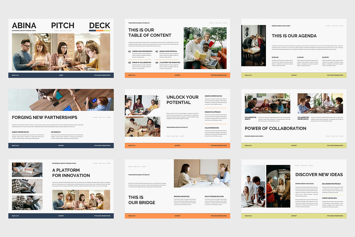 Abina : Pitch Deck Keynote, a Presentation Template by Punkl Camp (Photo 6 of 9)