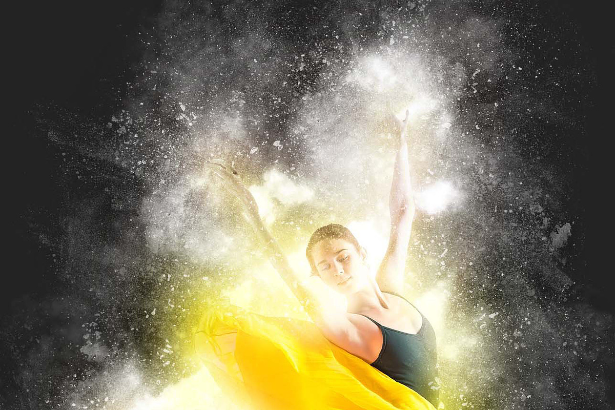 Easy Dust Explosion Photo Effect, an Action Add-On by MRI STUDIO
