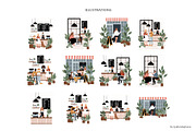 Dog Friendly Cafe Illustrations, a Decorative Illustration by LyubovZaytseva (Thumbnail 3 of 8)