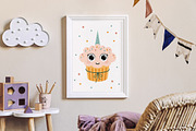 Cupcakes clipart & patterns, a Food Illustration by JulzaArt (Thumbnail 4 of 9)