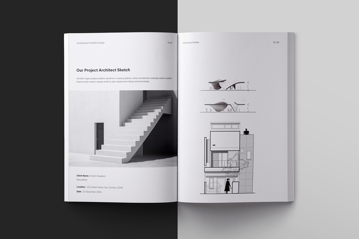 Architecture Portfolio Template, a Brochure Template by ElvinPrint (Photo 6 of 14)