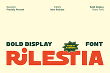 Rilestia Bold Display Retro Font