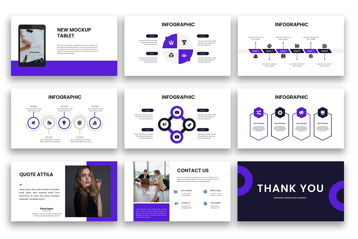 Attila - Business PowerPoint preview 4