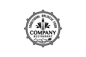 Champak Flower Fork Restaurant logo, a Branding & Logo Template by Atlantis X Nurman Arbai