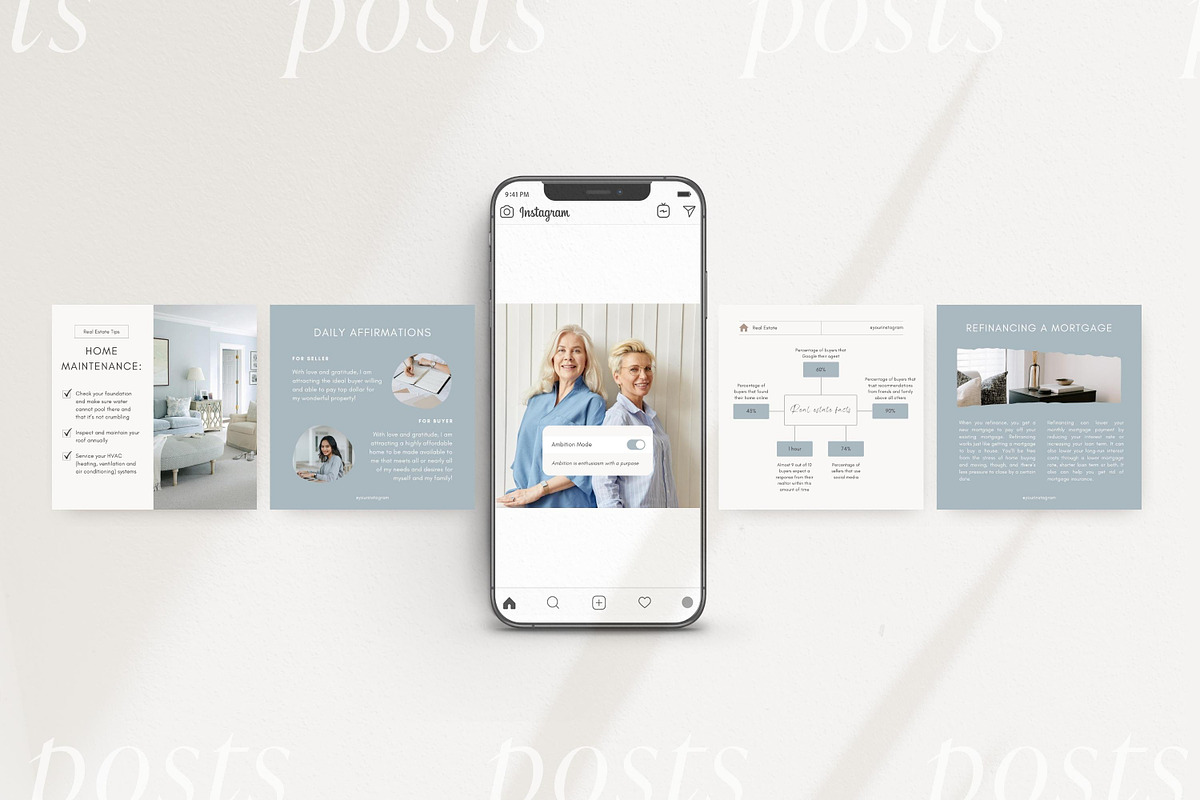 Real Estate Instagram Post Templates, a Social Media Template by LiliesandBerries (Photo 19 of 23)
