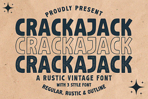 Crackajack - Vintage Font, a Script Font by Alpaprana
