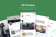 Nachricht - News Portal App Ui Kits, an UI Kit Template by Disconnect Studio (Thumbnail 4 of 6)