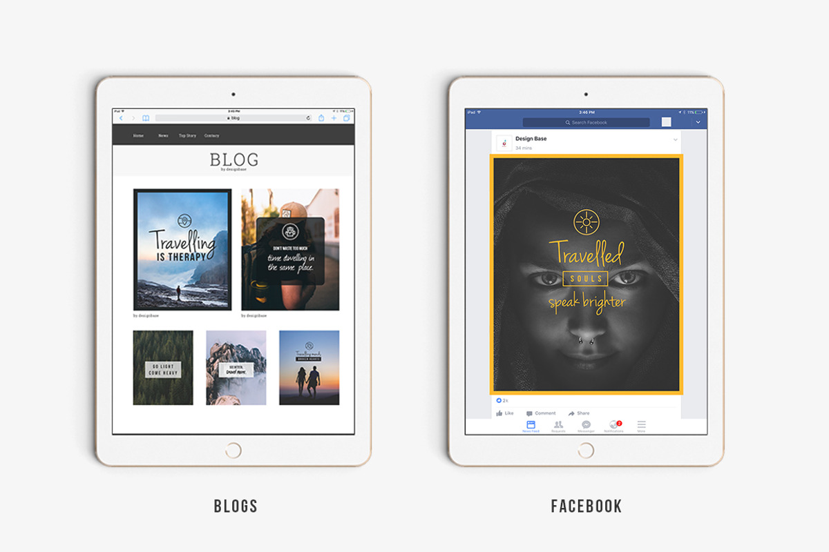 TRAVEL - Social Media Pack, a Social Media Template by Designbase (Photo 7 of 8)