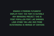 Enginx - Futuristic Font, a Sans Serif Font by QR Design Studio (Thumbnail 2 of 9)