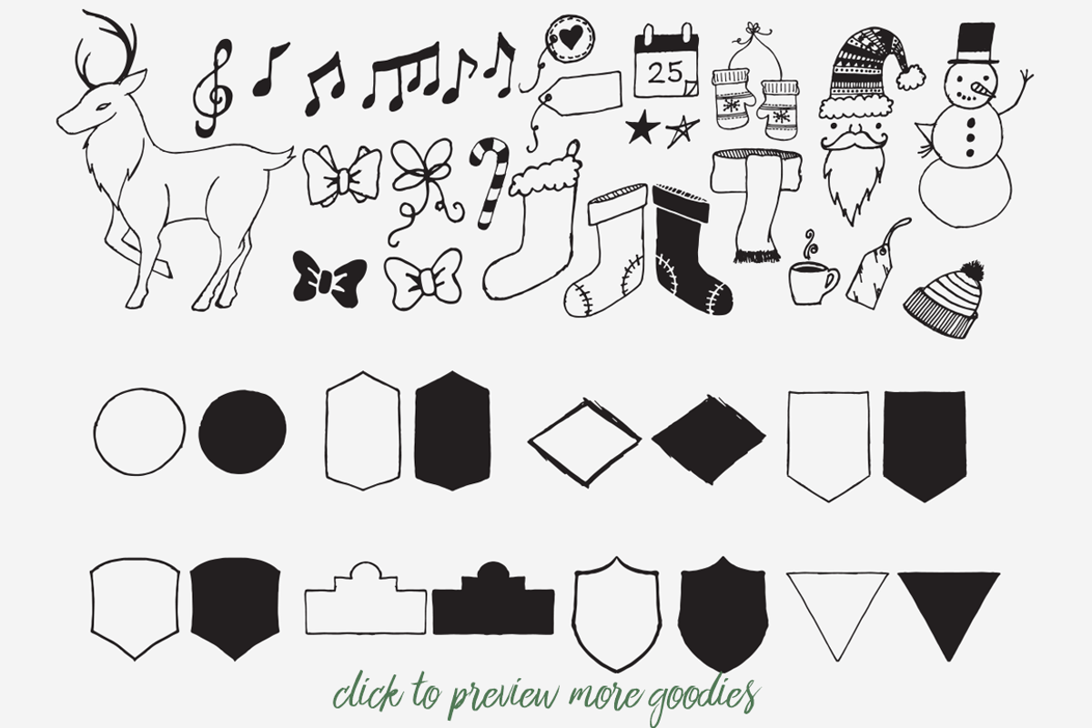 Hand Drawn Christmas Illustrations, a Seasonal Illustration by Brandi Lea Designs (Photo 3 of 4)
