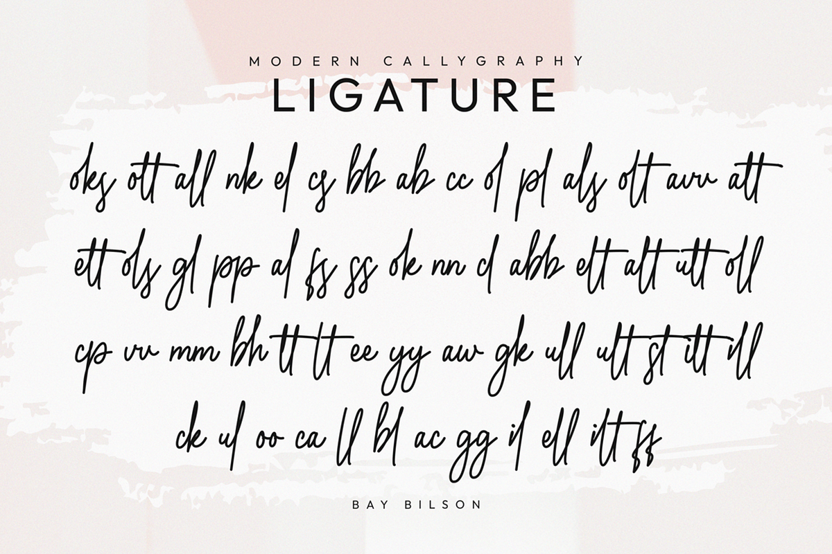 Gladimour Font, a Script Font by Muwatta Studio (Photo 8 of 8)